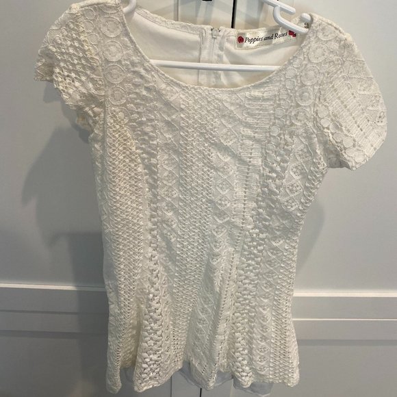 NEVER WORN GORGEOUS KIDS LACE DRESS SIZE 7 - Picture 1 of 5